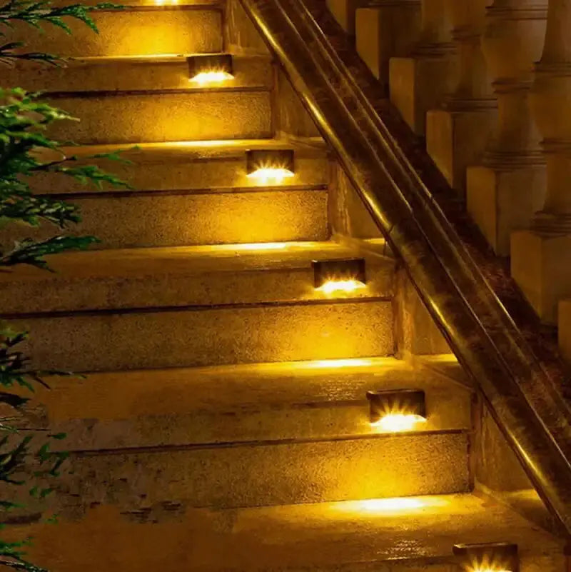 4x1 Luces con panel solares para exteriores