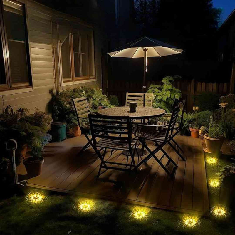 Combo x6 unidades Iluminación Solar Exterior para Jardin