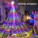 ESTRELLA CASCADA SOLAR LED🎄😍 - 50% DESCUENTO