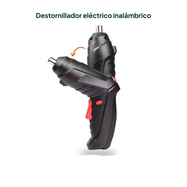 Kit Destornillador Eléctrico Inalámbrico 3.6V (47 Piezas)
