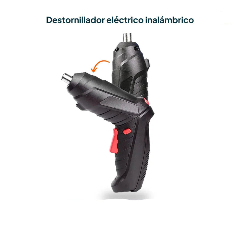 Kit Destornillador Eléctrico Inalámbrico 3.6V (47 Piezas)