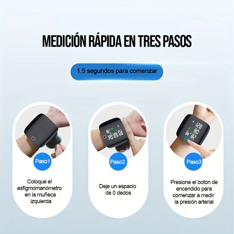 Monitor de presión arterial de muñeca inteligente Oria
