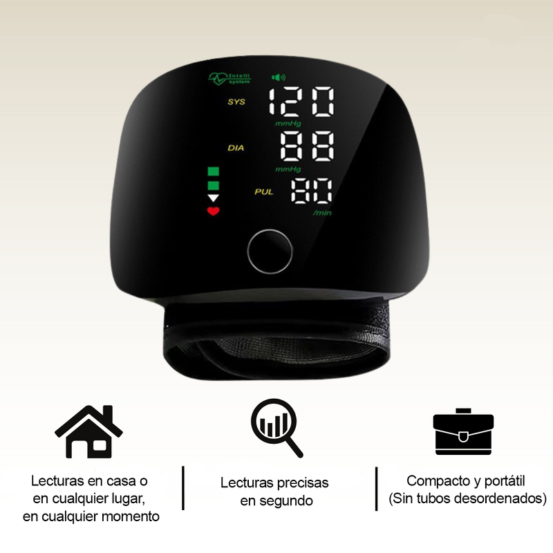 Monitor de presión arterial de muñeca inteligente Oria